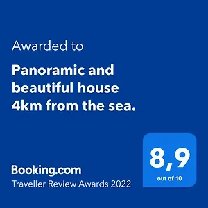 Panoramic And Beautiful House 4km From The Sea. Casa vacanze